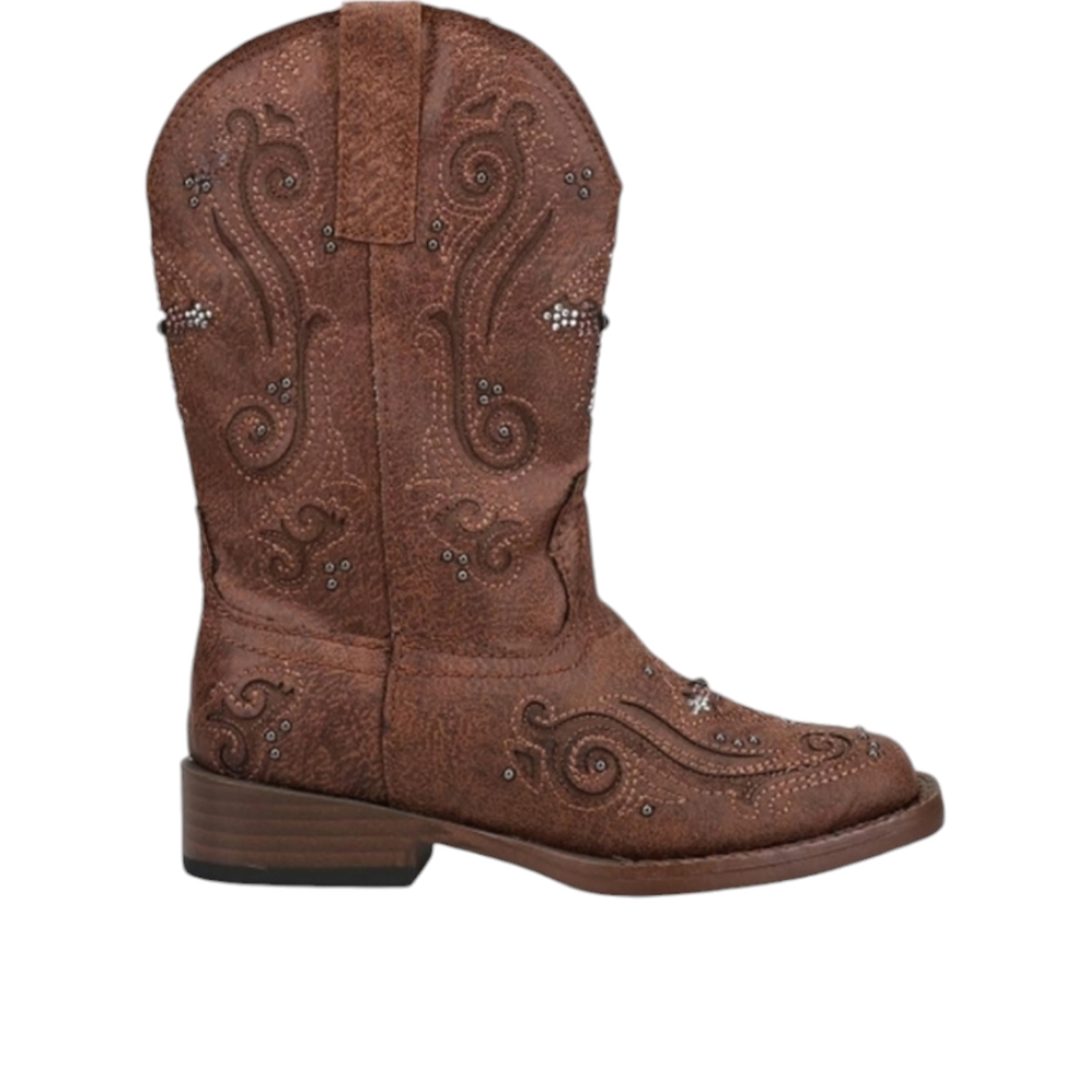 Roper Faith Crystal Rhinestone   Square Toe boots size 1